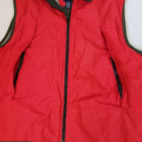 Vintage GAP Vest Y2K Streetwear Althetic Thermal Lined Zip Pocket Neon Men's XXL - Picture 7 of 15